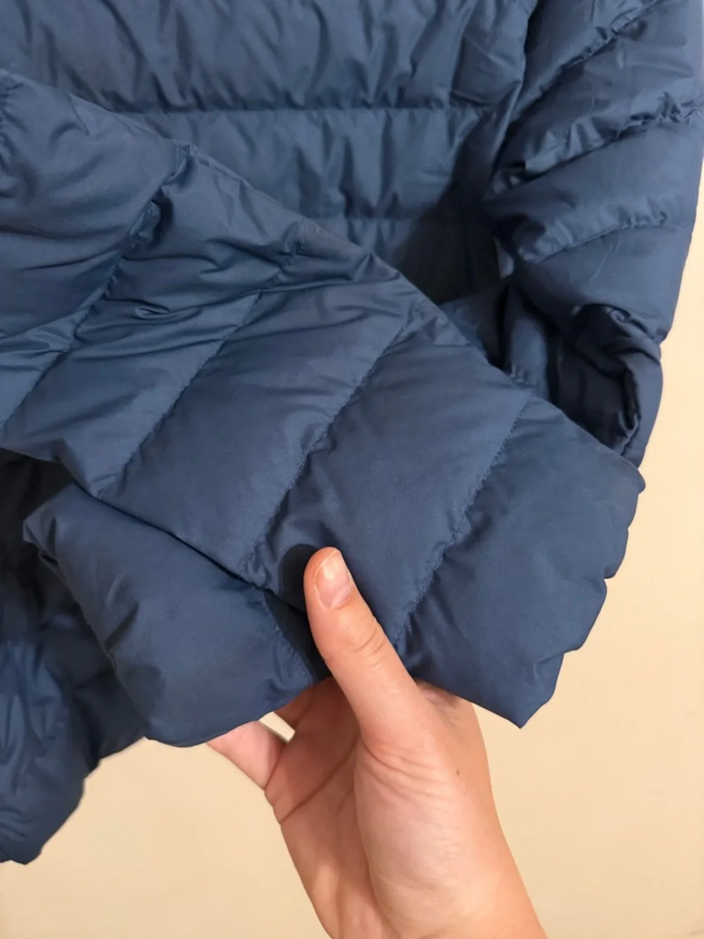 REI Puffer 80% Down Insulated Jacket Youth Packable Blue Full Zip Pockets Medium